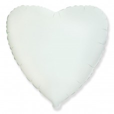 Сердце 18"(46см) БЕЛОЕ (в упаковке) 